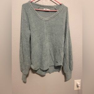 Hollister teal sweatshirt